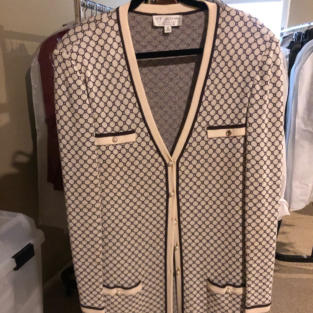 St. John Button Down Sweater